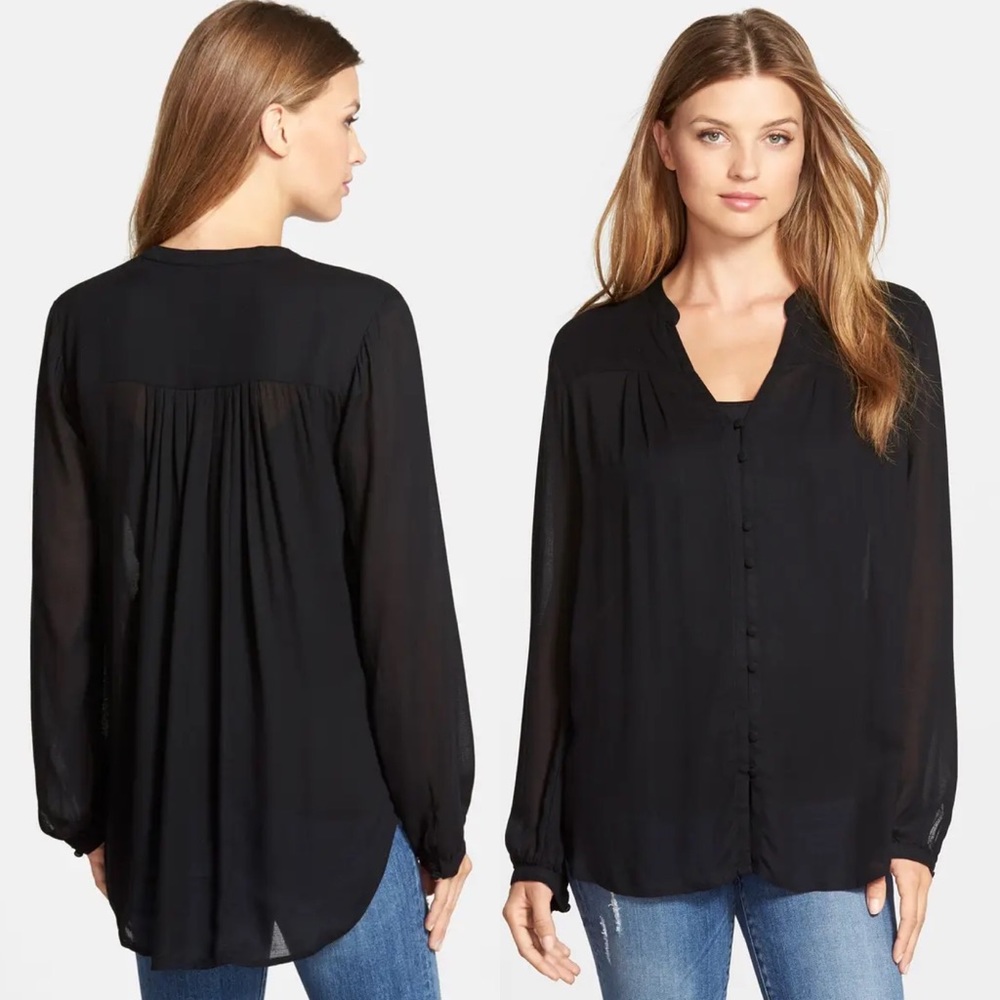 Vintage Lucky Brand Field Peasant Top Blouse